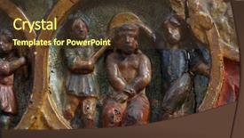  Presentation with thorns - Beautiful PPT theme featuring via crucis - crowning with thorns mysteries backdrop and a  colored foreground