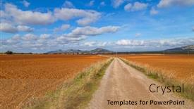  Presentation with way - PPT layouts enhanced with via-de-la-plata-way background and a coral colored foreground