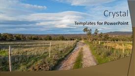  Presentation with way - Slides having via-de-la-plata-way background and a light blue colored foreground