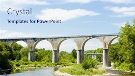  Presentation with france - Theme featuring viaduct vogue rhone-alpes france background and a sky blue colored foreground