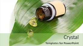  Presentation with tablets wood table tablet white - Colorful slides enhanced with viagra - tablets on green leaf backdrop and a  colored foreground