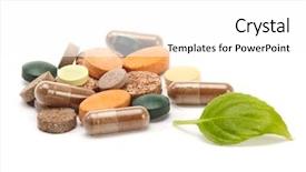  Presentation with capsules pills pill doctor prescription - Colorful PPT layouts enhanced with viagra - vitamins pills and tablets backdrop and a white colored foreground