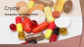  Presentation with capsules pills pill doctor prescription - Colorful slides enhanced with viagra - vitamins pills and tablets backdrop and a coral colored foreground