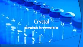  Presentation with vials - PPT theme enhanced with maladie de ebola - vials of the vaccine blue background and a gray colored foreground