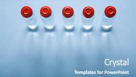  Presentation with vials - Presentation having vials with liquid for medicine background and a light blue colored foreground