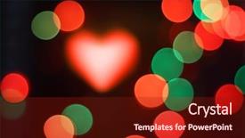  Presentation with blurred bokeh - Beautiful slide set featuring vibrant beautiful firework - abstract bokeh magic colorful blurred backdrop and a tawny brown colored foreground