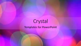  Presentation with blurred bokeh - Audience pleasing slides consisting of vibrant beautiful firework - abstract bokeh magic colorful blurred backdrop and a lilac colored foreground