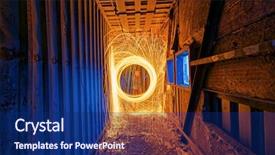  Presentation with spinning - Cool new presentation with vibrant beautiful firework - burning steel wool spinning showers backdrop and a navy blue colored foreground