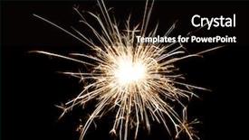  Presentation with black and gold holiday - PPT theme enhanced with vibrant beautiful firework - yellow sparkler holiday background background and a black colored foreground