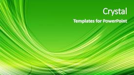  Presentation with abstract green - Audience pleasing presentation design consisting of vibrant green abstract backdrop and a shamrock green colored foreground