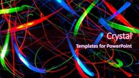  Presentation with artwork - Beautiful slide set featuring vibrant music fractal artwork backdrop and a wine colored foreground