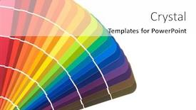  Presentation with sample - Slide set having vibrant-paint-color-card-sample background and a white colored foreground