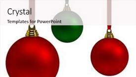  Presentation with christmas red - Beautiful theme featuring vibrant red and green christmas backdrop and a sky blue colored foreground