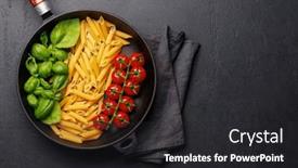  Presentation with italian flag waving - PPT theme enhanced with vibrant-representation-of-the-italian background and a dark gray colored foreground