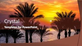  Presentation with egypt - Colorful slide deck enhanced with vibrant-sunrise-over-the-red backdrop and a tawny brown colored foreground