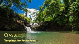  Presentation with samoa - Slide deck enhanced with vibrant-togitogiga-falls-with-swimming background and a tawny brown colored foreground