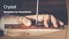  Presentation with vibration - Presentation featuring vibration - male carpenter at work close background and a dark gray colored foreground