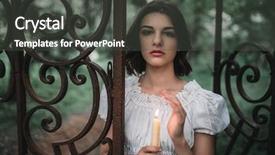  Presentation with cemetery - Audience pleasing slide set consisting of victim at the gates backdrop and a dark gray colored foreground