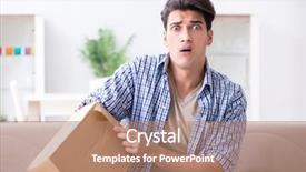  Presentation with jesus empty tomb leaving - Slide deck enhanced with victim services - man receiving empty parcel background and a  colored foreground