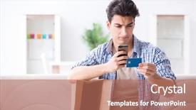  Presentation with old wite man and his music - Cool new slides with victim services - man receiving empty parcel backdrop and a coral colored foreground