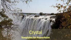  Presentation with fall - PPT layouts featuring victoria falls background and a tawny brown colored foreground