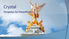  Presentation with memorial - Audience pleasing theme consisting of victoria memorial at buckingham palace backdrop and a  colored foreground