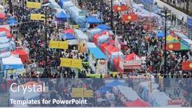  Presentation with lunar new year - Audience pleasing slides consisting of victoria-park-hong-kong-14 backdrop and a ocean colored foreground