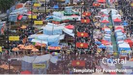  Presentation with chinese new year lunar - Theme consisting of victoria-park-hong-kong-14 background and a gray colored foreground