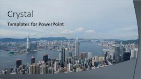  Presentation with 2020 - Beautiful slide set featuring victoria-peak-hong-kong-15 backdrop and a lemonade colored foreground