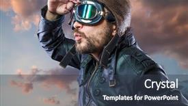  Presentation with victorian era - Slides with victorian era - explore pilot of the 20s background and a  colored foreground