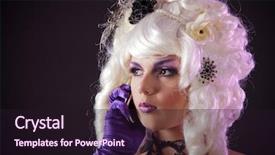  Presentation with victorian era - Audience pleasing slide deck consisting of victorian era - funny portrait of burlesque woman backdrop and a wine colored foreground