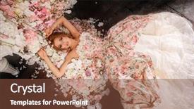  Presentation with masquerade ball - Beautiful PPT layouts featuring victorian era - luxury model in vintage style backdrop and a tawny brown colored foreground