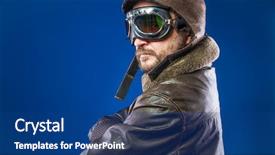  Presentation with victorian era - Presentation having victorian era - proud pilot of the 20s background and a  colored foreground