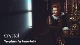  Presentation with victorian era - Beautiful slide set featuring victorian era concept beautiful woman backdrop and a dark gray colored foreground