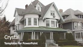  Presentation with victorian - Colorful presentation enhanced with victorian house pre-1990 backdrop and a tawny brown colored foreground