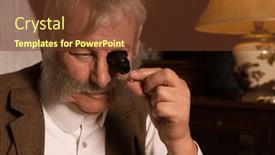  Presentation with victorian - Presentation theme with victorian-jeweller-with-moustache and a tawny brown colored foreground