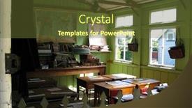  Presentation with new zealand - Slide deck featuring victorian school room settlers' village new zealand background and a tawny brown colored foreground