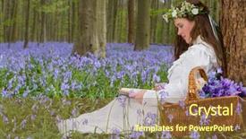  Presentation with victorian - Beautiful presentation featuring vintage book lavender - victorian woman in white dress backdrop and a tawny brown colored foreground