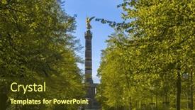  Presentation with victory - PPT layouts featuring victory-column-or-siegessaule-viewed background and a  colored foreground