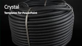  Presentation with black pediatrics evaluation - Presentation design enhanced with video abstract electric - black cable on black background background and a dark gray colored foreground