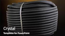  Presentation with black pediatrics - PPT theme enhanced with video abstract electric - black cable on colorful background background and a  colored foreground