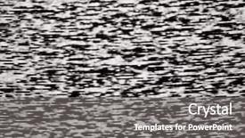  Presentation with television - PPT theme enhanced with video abstract electric - television set noise for background background and a gray colored foreground