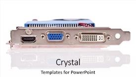  Presentation with computer vision video surveillance - Presentation theme having video card with hdmi vga background and a white colored foreground