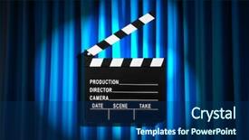  Presentation with movie curtain - Slides having asian female scientist testing genetic background and a lemonade colored foreground