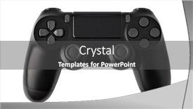  Presentation with video game - PPT layouts consisting of video-game-joysticks-isolated background and a dark gray colored foreground