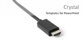  Presentation with video background - Cool new presentation theme with video-hdmi-cable-isolated backdrop and a white colored foreground