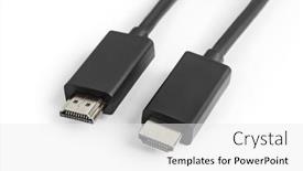  Presentation with video background - Cool new theme with video-hdmi-cable-isolated backdrop and a white colored foreground