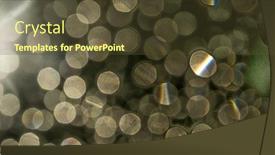  Presentation with lights - Beautiful PPT theme featuring video-of-bookeh-lights backdrop and a tawny brown colored foreground