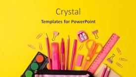  Presentation with video - Slide set with video-of-composition-with-pink background and a light gray colored foreground