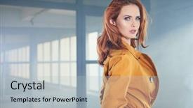  Presentation with film - Presentation design with video stars - film scene with a mysterious background and a light gray colored foreground